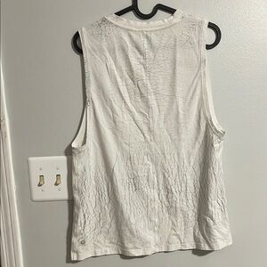 Lululemon White Sleeveless Top